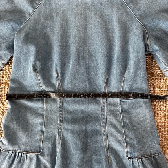 Jonathan Simkhai Blue Ruffled Tiered A-Line Dress - Picture 8 of 8